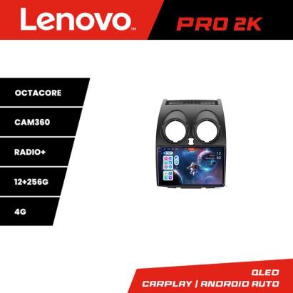 Navigație auto Nissan Qashqai 2007-2013 Lenovo 2K QLED 12+256GB Android