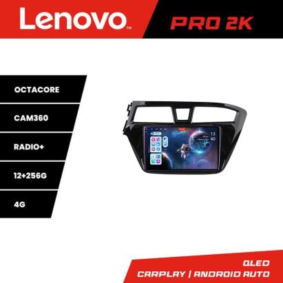 Navigație Hyundai i20 2015-2018 Lenovo Pro 2K QLED 12+256 cu 360 și Android