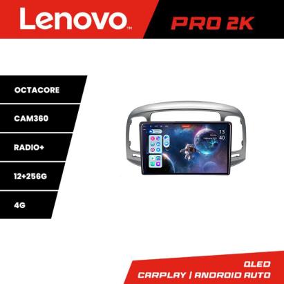 Navigație Hyundai Accent 2006-2012 Lenovo QLED 2K Android 12+256 GB