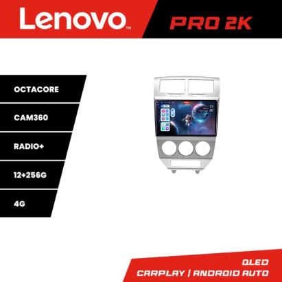Navigație Android Lenovo QLED 2K pentru Dodge Caliber 2006-2010, 12+256GB