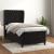 Pat box spring cu saltea, negru, 100x200 cm, catifea GartenMobel Dekor