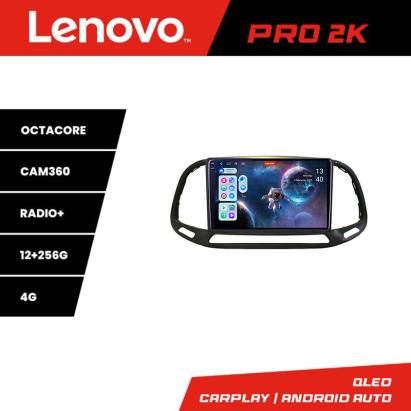 Navigație Android Fiat Doblo 2015-2018 Lenovo QLED 2K 12+256GB 360