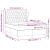 Pat box spring cu saltea, gri deschis, 140x200 cm, catifea GartenMobel Dekor