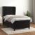 Pat box spring cu saltea, negru, 90x190 cm, catifea GartenMobel Dekor