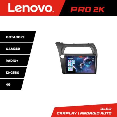 Navigație Android Lenovo QLED 2K pentru Honda Civic Hatchback 2006-2012
