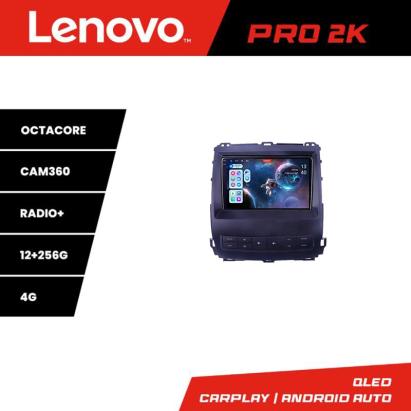 Navigație Toyota Prado J120 2002-2009 Lenovo QLED 2K 12+256GB Android