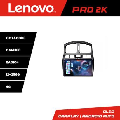 Navigație Android Hyundai Santa Fe 2000-2006 QLED 2K 12+256GB 4G