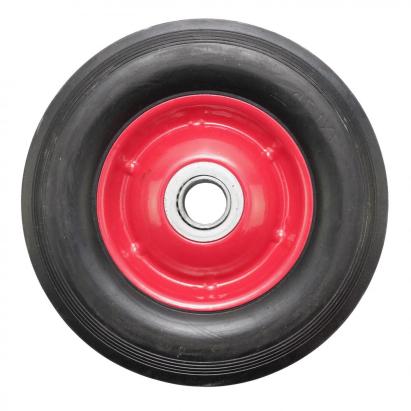 Roata pentru carucior 7x1.5 din cauciuc brut, cu rulment