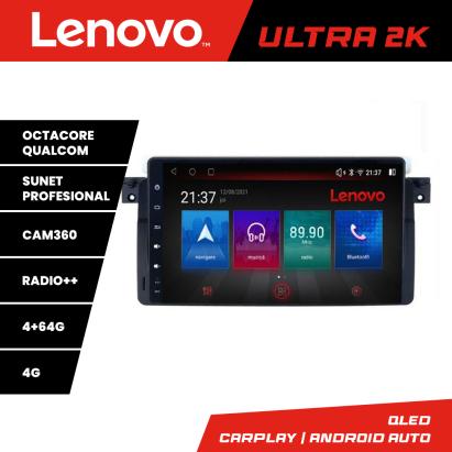 Navigatie BMW Seria 3 E46 Lenovo Ultra 2K QLED 4+64GB Android