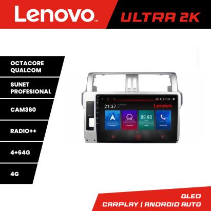 Navigație Toyota Land Cruiser Prado J150 2014-2017 Lenovo QLED 4GB+64GB