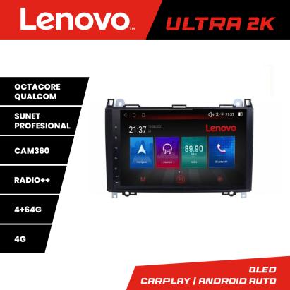 Navigație Android Lenovo QLED 4GB+64GB pentru Mercedes și VW Crafter
