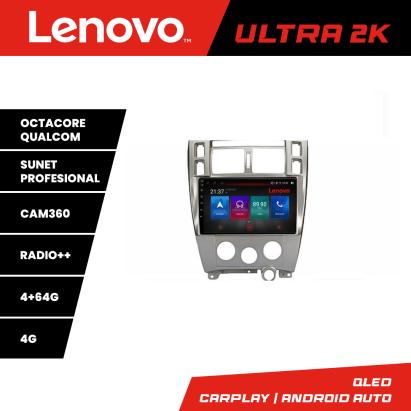 Navigatie Hyundai Tucson 2004-2010 Lenovo Ultra 2K QLED 4GB+64GB 360