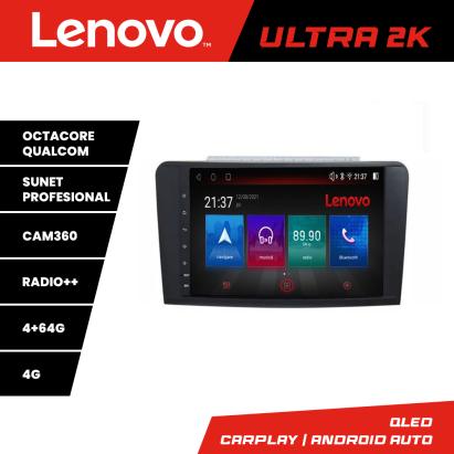 Navigatie Android Lenovo QLED 4+64GB pentru Mercedes ML W164 GL X164