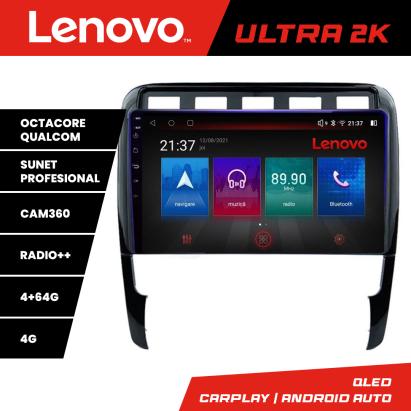 Navigatie Android Porsche Cayenne 2002-2011 Lenovo QLED 4+64GB 360