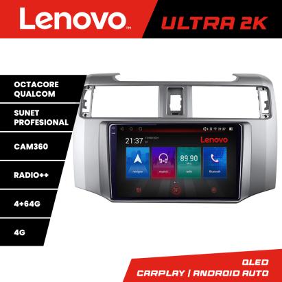 Navigație Android Toyota 4Runner 2009-2019 QLED 4+64GB 4G GPS Lenovo