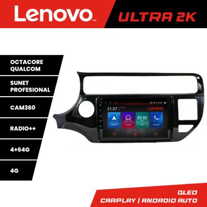 Navigatie Android Lenovo pentru Kia Rio 2014-2017, QLED, 4GB+64GB