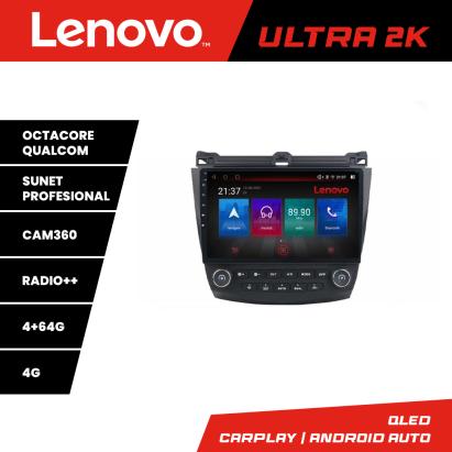 Navigație Android Lenovo pentru Honda Accord 2004-2008, QLED, 4GB+64GB