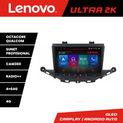 Navigație Opel Astra K Lenovo Ultra 2K QLED 4GB+64GB Android cu 360