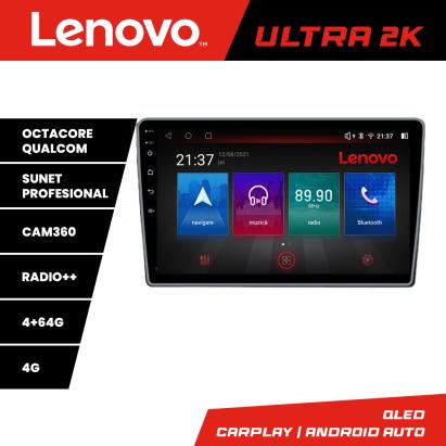 Navigație Android Lenovo pentru Citroen C3 2018+ QLED 4GB+64GB 360