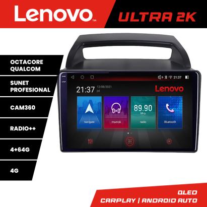 Navigație Android Kia Carnival 2006-2014 QLED 4GB+64GB 4G GPS Lenovo