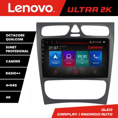 Navigație Android Mercedes C W203 2000-2004 QLED 4+64GB 8 nuclee