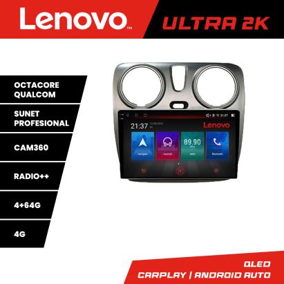 Navigatie Android Dacia Dokker QLED 4GB+64GB 4G Bluetooth Lenovo