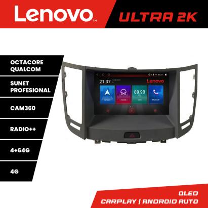 Navigație Android Infiniti FX 2009-2012 QLED GPS 4+64GB 360 Lenovo