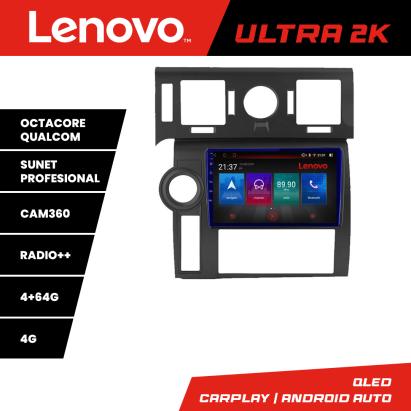 Navigație Android Hummer H2 2008-2010 QLED 4GB+64GB GPS 360 Lenovo
