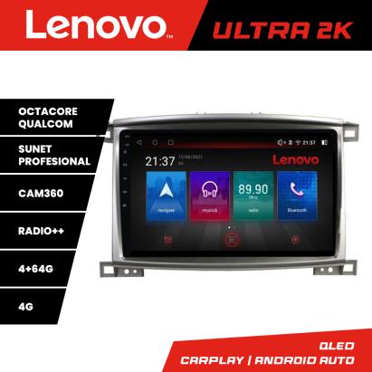 Navigatie Toyota Land Cruiser L100 2002-2008 Lenovo QLED 4GB+64GB Android