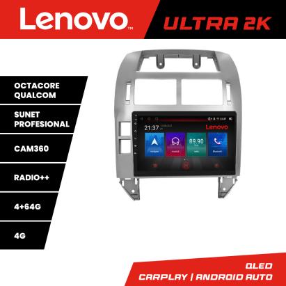 Navigatie Android VW Polo 2004-2011 QLED 4GB+64GB 4G GPS CarPlay Lenovo