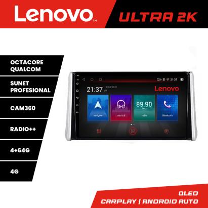 Navigație Toyota RAV4 2018+ Lenovo Ultra 2K QLED, 4GB+64GB, 8 nuclee
