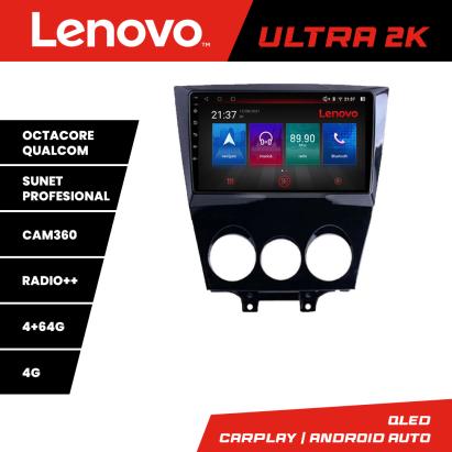 Navigație Android Mazda RX-8 2003-2008 QLED 4+64GB GPS 4G Lenovo