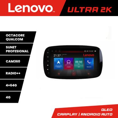 Navigație Android Smart ForTwo 2015 Lenovo QLED 4+64GB 360