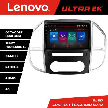 Navigație Android Mercedes Vito W447 2016+ QLED GPS 4G 4GB+64GB Lenovo