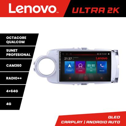 Navigație Toyota Yaris 2010-2018 Lenovo QLED 4GB+64GB Android
