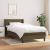 Pat box spring cu saltea, maro închis, 80x200 cm, textil GartenMobel Dekor