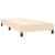 Pat box spring cu saltea, crem, 80x200 cm, textil GartenMobel Dekor