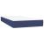 Pat box spring cu saltea, albastru, 80x200 cm, textil GartenMobel Dekor
