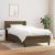 Pat box spring cu saltea, maro închis, 90x190 cm, textil GartenMobel Dekor