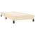 Pat box spring cu saltea, crem, 90x190 cm, textil GartenMobel Dekor