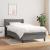 Pat box spring cu saltea, gri închis, 100x200 cm, textil GartenMobel Dekor