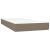 Pat box spring cu saltea, gri taupe, 100x200 cm, textil GartenMobel Dekor