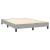 Pat box spring cu saltea, gri deschis, 140x190 cm, textil GartenMobel Dekor