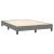 Pat box spring cu saltea, gri închis, 140x190 cm, textil GartenMobel Dekor
