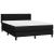 Pat box spring cu saltea, negru, 140x190 cm, textil GartenMobel Dekor
