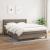 Pat continental cu saltea gri taupe 140x200 cm material textil GartenMobel Dekor