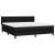 Pat box spring cu saltea, negru, 160x200 cm, textil GartenMobel Dekor