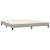 Pat box spring cu saltea, gri deschis, 200x200 cm, textil GartenMobel Dekor