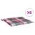 Perne de scaun model carouri, 6 buc., 40x40x4 cm, textil Oxford GartenMobel Dekor