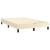Pat box spring cu saltea, crem, 120x200 cm, piele ecologică GartenMobel Dekor